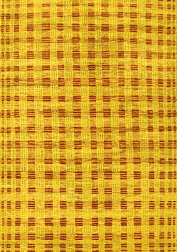 Abstract Yellow Contemporary Rug, con316yw