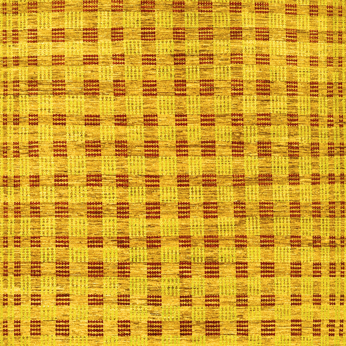 Abstract Yellow Contemporary Rug, con316yw