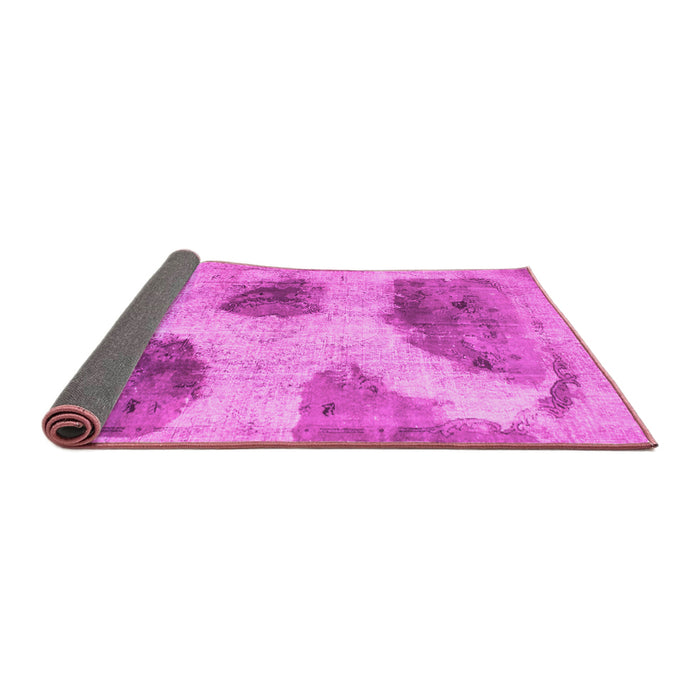 Sideview of Abstract Pink Contemporary Rug, con317pnk