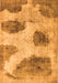 Serging Thickness of Machine Washable Abstract Orange Contemporary Area Rugs, wshcon317org