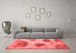 Contemporary Red Washable Rugs