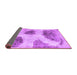 Sideview of Abstract Purple Contemporary Rug, con317pur