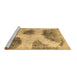 Sideview of Machine Washable Abstract Brown Contemporary Rug, wshcon317brn