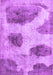 Machine Washable Abstract Purple Contemporary Area Rugs, wshcon317pur