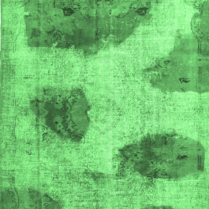 Abstract Emerald Green Contemporary Rug, con317emgrn