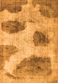 Abstract Orange Contemporary Rug, con317org