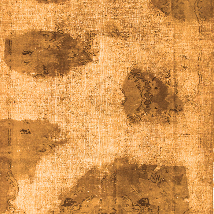 Abstract Orange Contemporary Rug, con317org