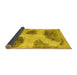 Sideview of Abstract Yellow Contemporary Rug, con317yw