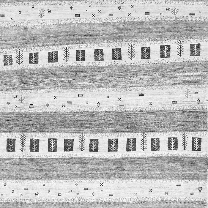 Serging Thickness of Machine Washable Solid Gray Modern Rug, wshcon318gry