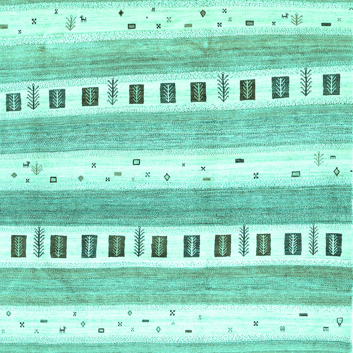 Solid Turquoise Modern Rug, con318turq