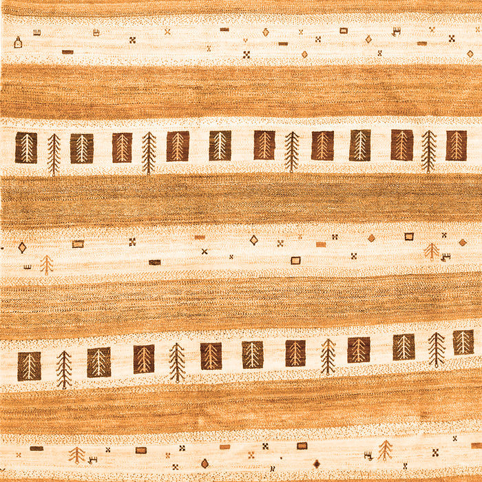 Serging Thickness of Machine Washable Solid Orange Modern Area Rugs, wshcon318org