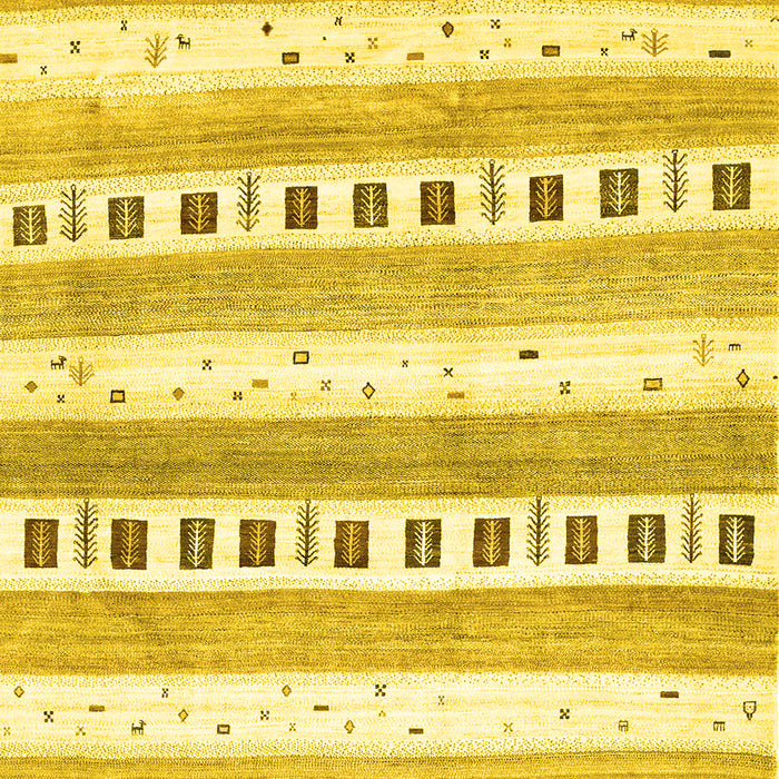 Solid Yellow Modern Rug, con318yw