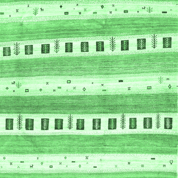 Machine Washable Solid Emerald Green Modern Area Rugs, wshcon318emgrn