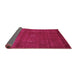 Sideview of Abstract Pink Contemporary Rug, con319pnk