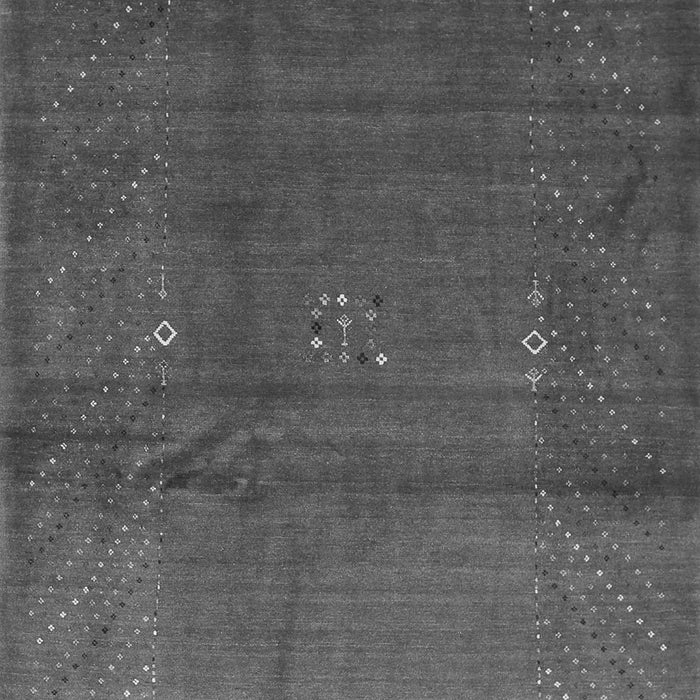 Serging Thickness of Machine Washable Abstract Gray Contemporary Rug, wshcon319gry