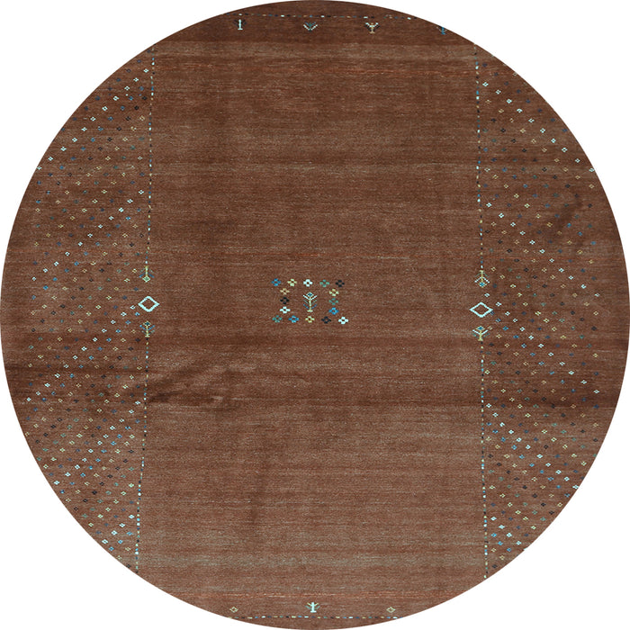 Round Machine Washable Abstract Light Blue Contemporary Rug, wshcon319lblu