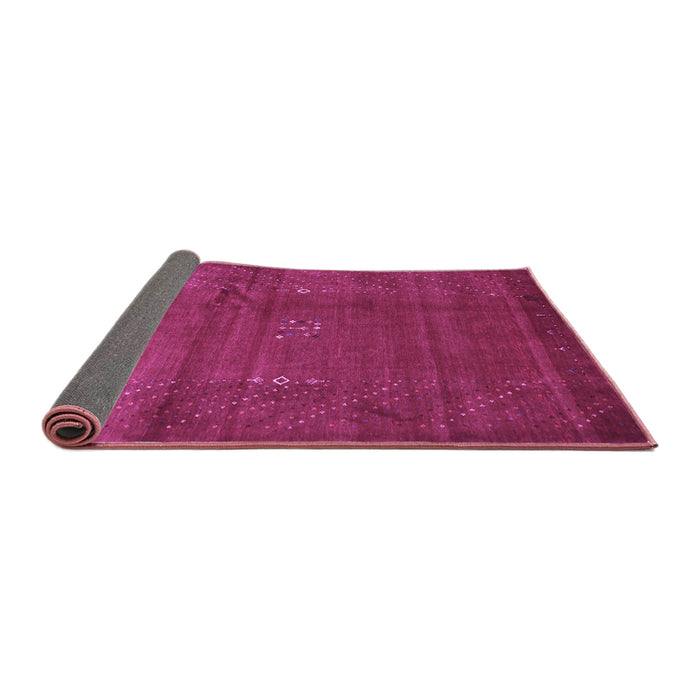 Sideview of Abstract Purple Contemporary Rug, con319pur
