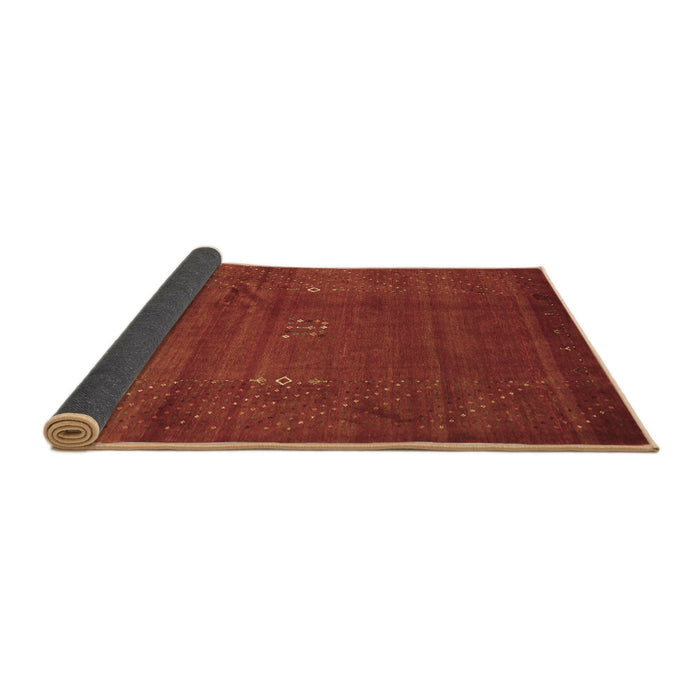 Sideview of Abstract Brown Contemporary Rug, con319brn