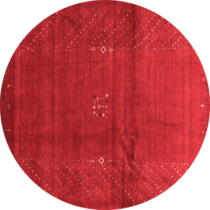 Machine Washable Abstract Red Contemporary Rug, wshcon319red