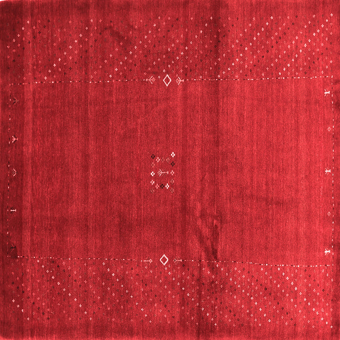 Machine Washable Abstract Red Contemporary Rug, wshcon319red