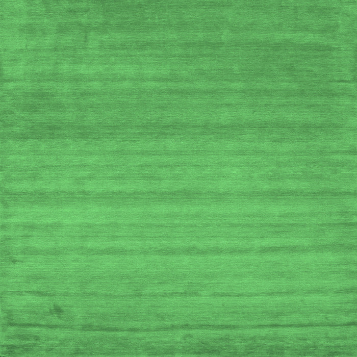 Square Machine Washable Abstract Emerald Green Contemporary Area Rugs, wshcon31emgrn