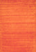 Serging Thickness of Machine Washable Abstract Orange Contemporary Area Rugs, wshcon31org