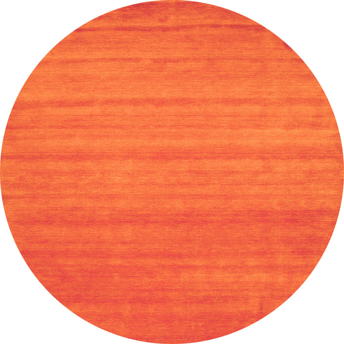 Square Abstract Orange Contemporary Rug, con31org