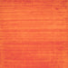 Serging Thickness of Abstract Orange Contemporary Rug, con31org