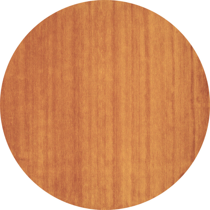Round Abstract Brown Contemporary Rug, con31brn