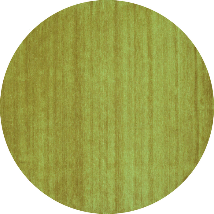 Round Abstract Turquoise Contemporary Rug, con31turq