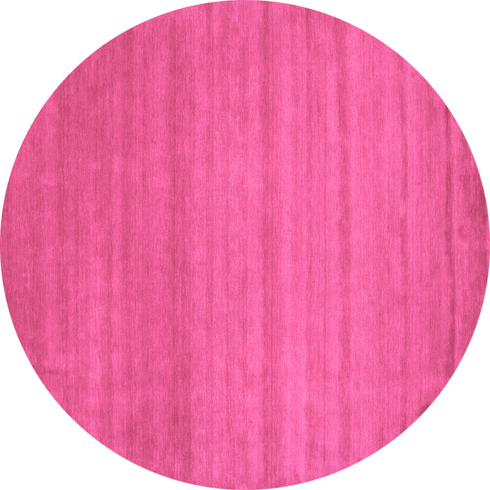Round Abstract Purple Contemporary Rug, con31pur
