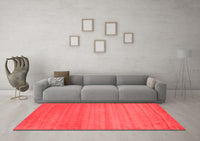 Machine Washable Abstract Red Contemporary Rug, wshcon31red