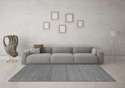 Machine Washable Abstract Gray Contemporary Rug in a Living Room,, wshcon31gry