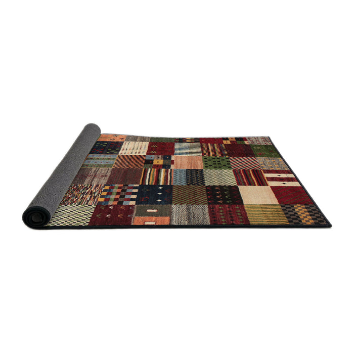 Thickness of Contemporary Red Modern Rug, con320