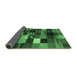 Sideview of Abstract Emerald Green Contemporary Rug, con320emgrn