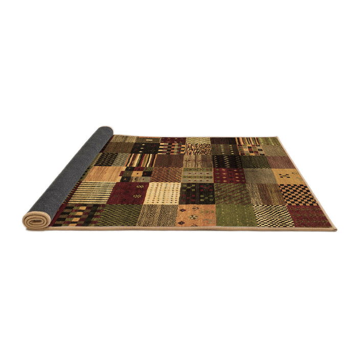 Sideview of Abstract Brown Contemporary Rug, con320brn