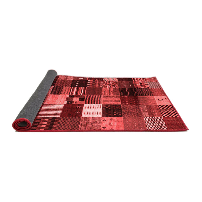 Abstract Red Contemporary Area Rugs