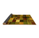 Sideview of Abstract Yellow Contemporary Rug, con320yw