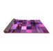 Sideview of Abstract Purple Contemporary Rug, con320pur