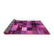 Sideview of Abstract Pink Contemporary Rug, con320pnk