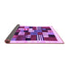 Sideview of Abstract Purple Contemporary Rug, con321pur