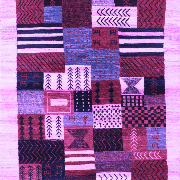 Machine Washable Abstract Purple Contemporary Area Rugs, wshcon321pur