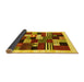 Sideview of Abstract Yellow Contemporary Rug, con321yw