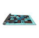 Sideview of Abstract Light Blue Contemporary Rug, con321lblu