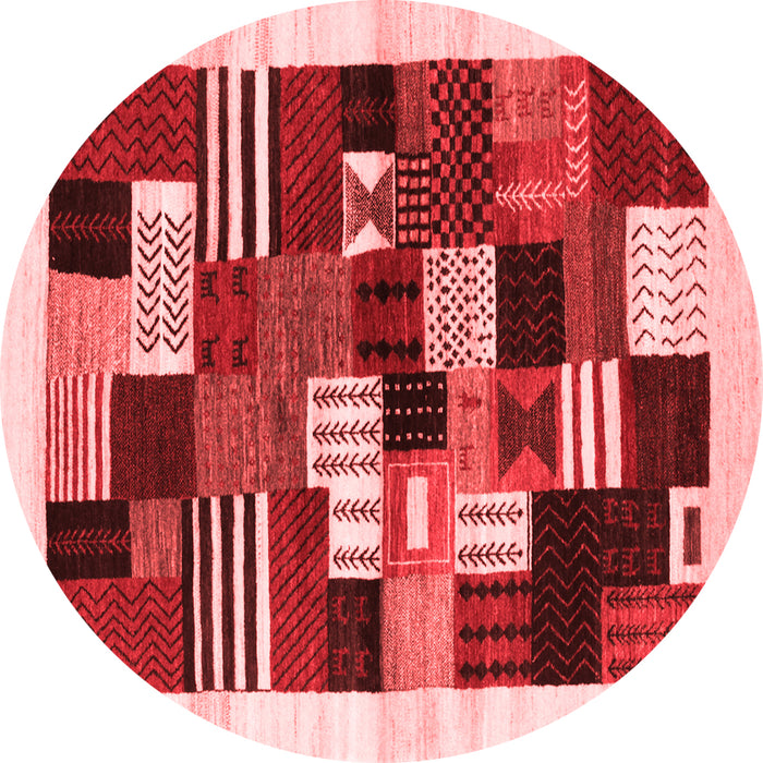 Abstract Red Contemporary Rug, con321red