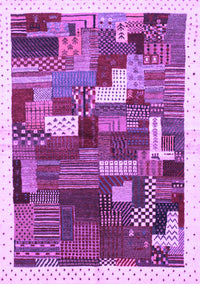 Abstract Purple Contemporary Rug, con322pur