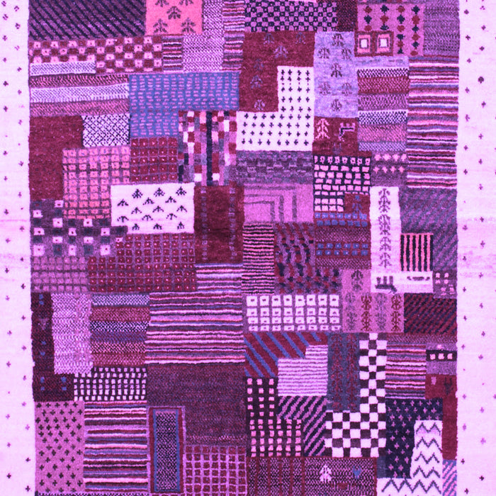 Abstract Purple Contemporary Rug, con322pur