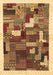 Abstract Brown Contemporary Rug, con322brn