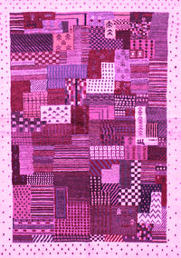 Abstract Pink Contemporary Rug, con322pnk