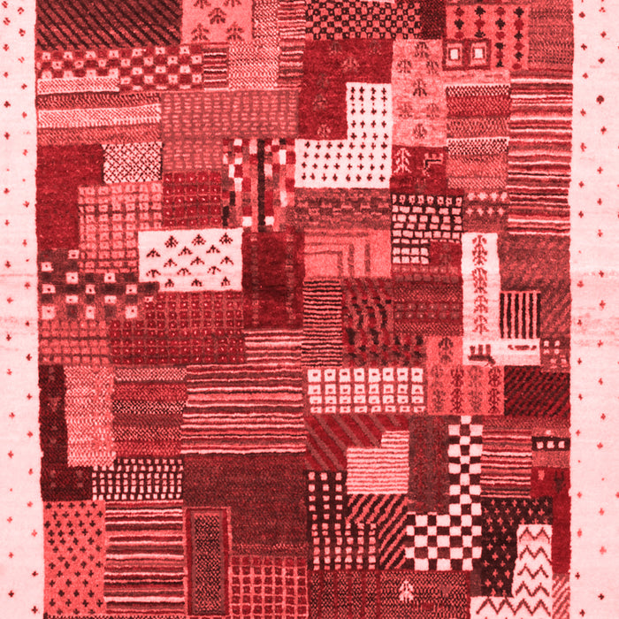 Abstract Red Contemporary Area Rugs